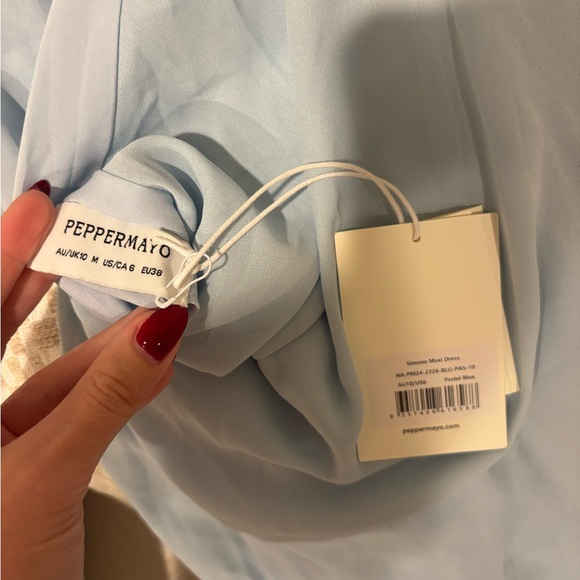 Peppermayo Simona Maxi Dress - Pastel Blue - Picture 6 of 6